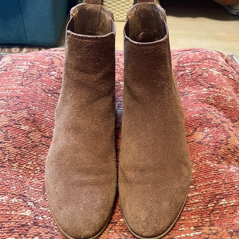 Steve Madden Dover Cognac Suede Bootie, Size 7 - image 4